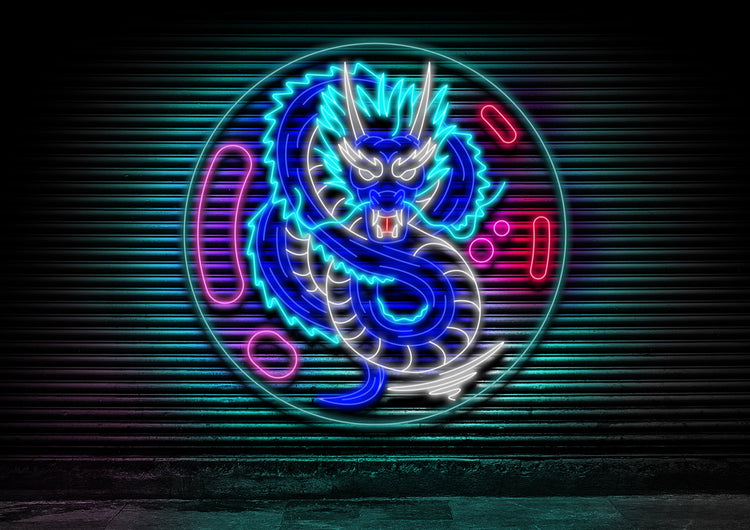 Oriental Inspired Dragon Art